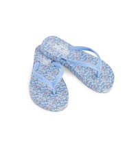 Vineyard Vines Shark Week Flip Flop sandals Keep Swimming Blue NEW Size 13 Kids