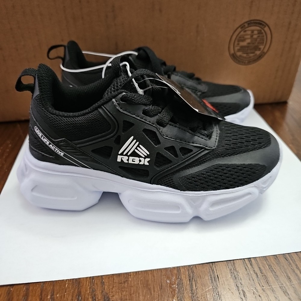 RBX Live Life Active Kids Size 13 (13T) Black And White