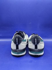 Reebok Classic Leather Style Kids Sneakers White Gray Green Lace-Up Size 5K