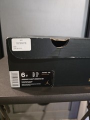 Jordan Flight Origin 2 GS Kids 6Y Black/Red Leather Mid Top 705160-016