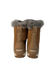 Sorel Whitney II Brown Suede Leather Lace-Up Waterproof Boots Kids Size 1Y