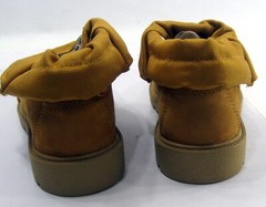 Timberland Wheat/Brown leather 2006B ROUND TOE LACE UP Boot YOUTH SIZE 2