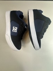 DC Youth Method TX RS Skateboard Shoes ADBS100230 Black/Navy/White Size 12