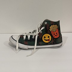 Converse camouflage camo Junior Size US 5 UK 4,5 EU 37,5 burger and fries 🍔🍟