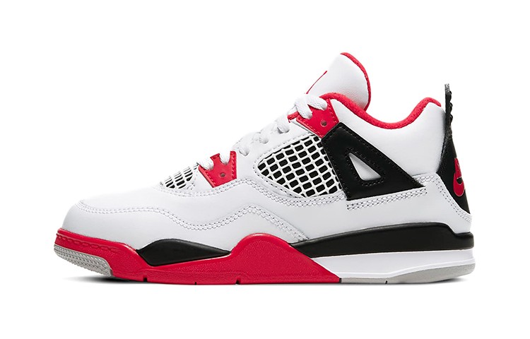 Jordan 4 Retro Fire Red 2020 PS Kids BQ7669-160 New Authentic
