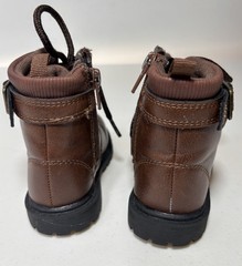 Carter’s Maliyah Kids Ankle Bootie Lace-Up Side Zip Buckle Brown US 6M EU 22
