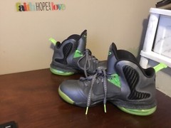 Lebron 9 GS Dunkman Electric Grey Dark Neon Green 472664-003 Youth 6.5 (CON71)