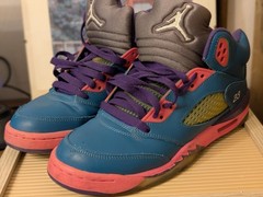 Nike Air Jordan 5 Retro Tropical Teal 2013 (GS) (440892-307) Size 7Y