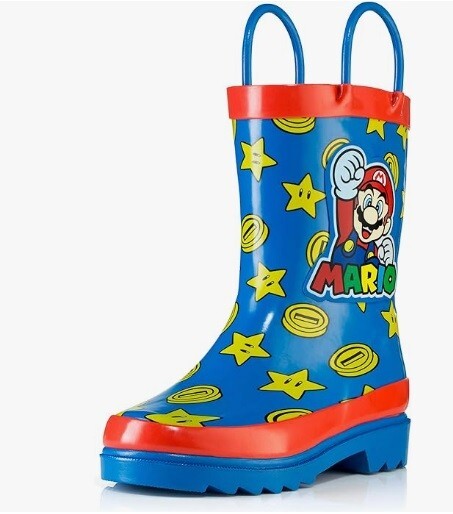 Kids Boys ‚Super Mario‘ Character Printed Waterproof Easy-On Handles Rub size 6