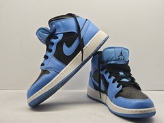 Size 6.5 (GS) – Jordan 1 Mid University Blue Black
