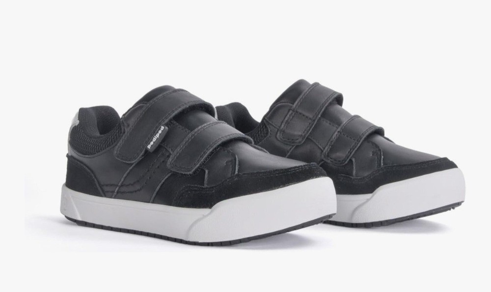 Pediped Flex Acuna First Walker Shoe 10 – 10.5 US Unisex Little Kid Black/White