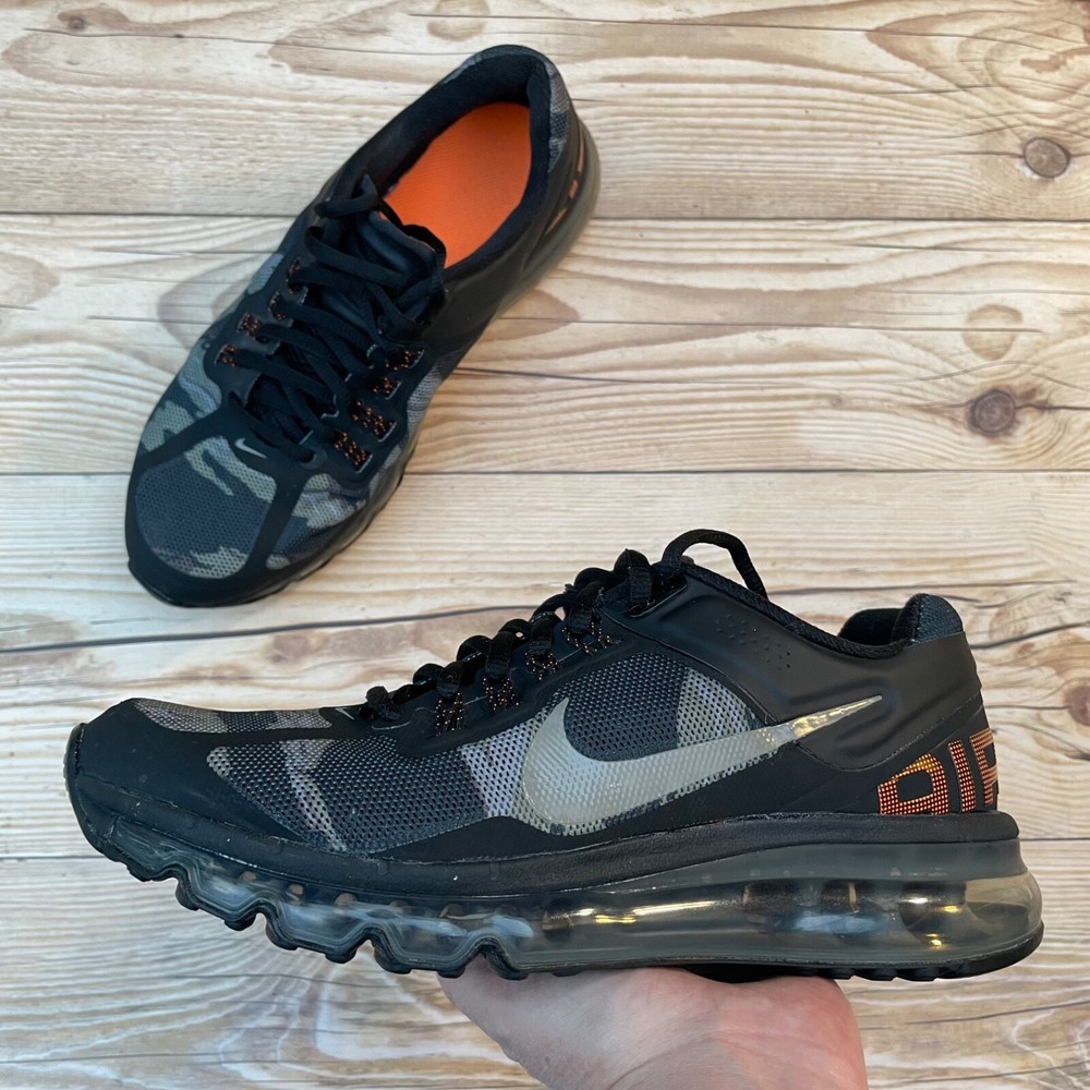 Nike Air Max 2013 Camo Black/Grey/Orange Kids Size 6Y / Women’s Size 7.5
