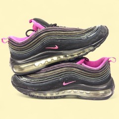 VINTAGE 2009 Nike Air Max 97 GS 5Y Black Magenta Rainbow 313054-053 RETRO
