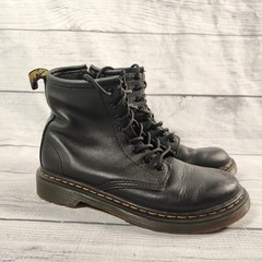 Dr Martens 1460 J Kids Black Leather Side Zip Combat Boots 1 UK 2 US 33 EU