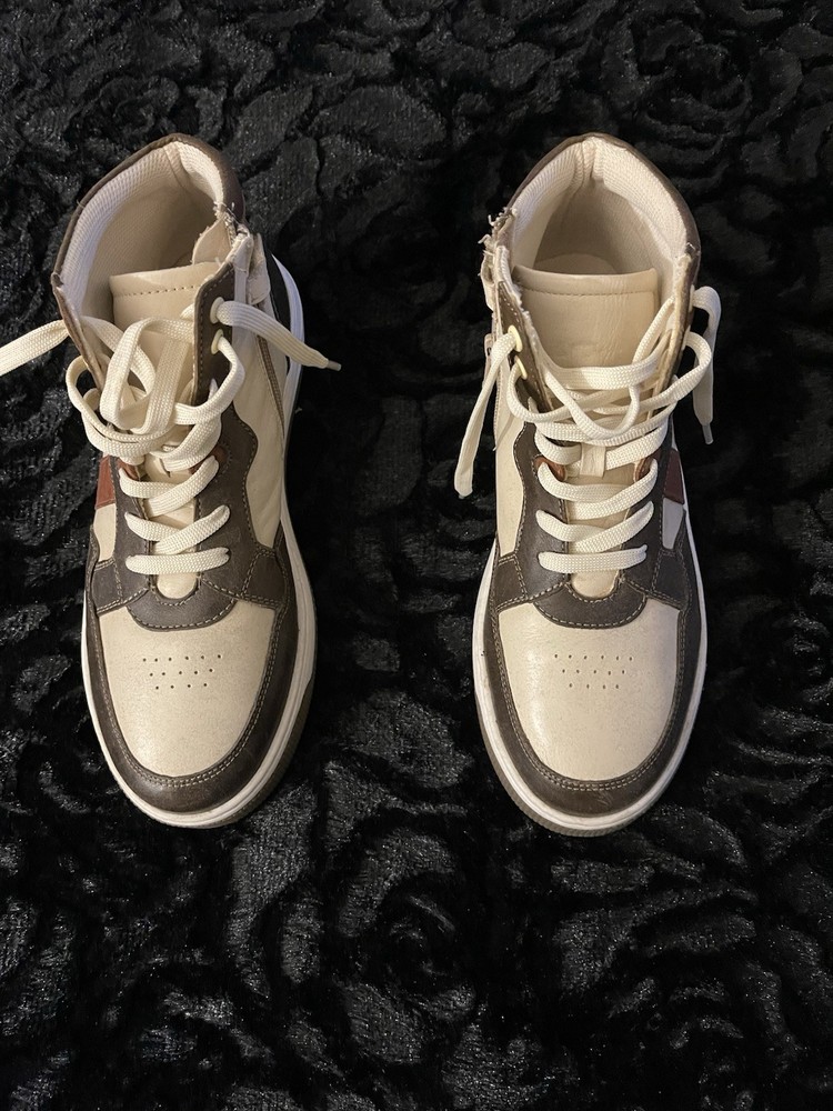 Steve Madden Bkrane 228-Brn MULT Unisex Sneakers Size 6 Grade school