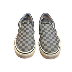 Vans Authentic Kids Classic Slip-On Checkerboard Black/Pewter Shoe – Kids 2.5