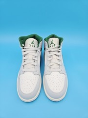 Air Jordan 1 Mid (GS) Summit White/ Pine Green Kid’s shoes DQ8423 142 New #I1