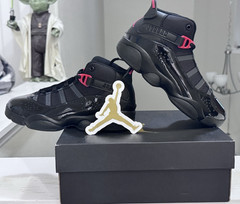 Nike Jordan 6 Rings (PS) Black/Fire Red 323432-026 Youth Size 2