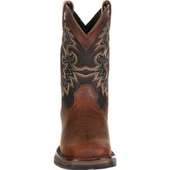 Durango Unisex Big Kids‘ 8″ Lil‘ Durango Western Boot Tan/Black – DWBT050