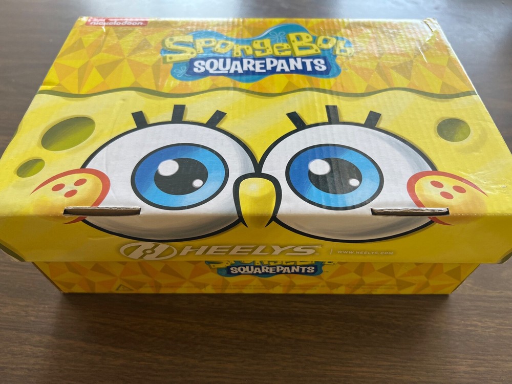 Pro 20 Heelys Sponge Bob Low Top Sneakers/Skates Sz 13C Youth New in Box NIB