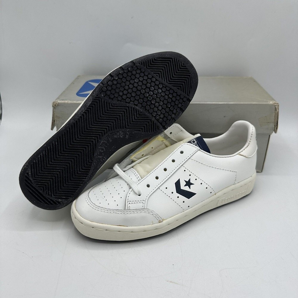 Vintage Converse Sneakers Youth 3.5 Nitro Ox Low Top 80s White Leather