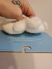 BARNES & NOBLE Sherpa Lined Polar Bear Critter Slippers Size S/M NWT’S Age 3-4 Y