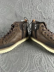 thereabouts Boys Asher Chocolate Flat Heel Boots Size Boys 11