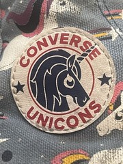 Converse Chuck Taylor All Star Sneaker Blue Unicorn High Tops Youth Size 12