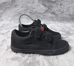 Vans Little Kids Old School V Skate Shoe Black 3 Youth Skae Sneakers
