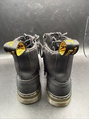 Dr. Martens Combat Boots 1460J Black Leather AirWair Side Zip Kids Size 13 US
