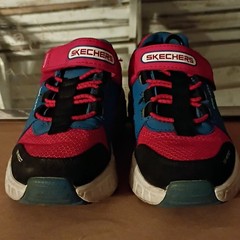 SKECHERS Game-Kicks Light-Up Hook & Loop Sneakers Red Kids US 13 Gaming
