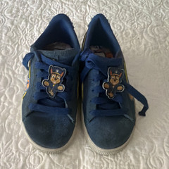 PUMA x PAW Patrol Unisex Kids Sneaker US 12 Blue Suede Low Top Lace-Up