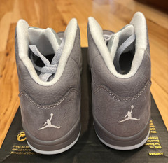 Nike Jordan 5 Retro PS Light Graphite White Wolf Grey 440889 002 Size 3Y