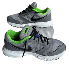 Nike DOWNSHIFTER 6 Running Shoe 4Y grey black volt lime green Active Gym Unisex