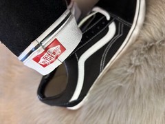 NWOB Vans Old School Black & White Shoes Size US 7 Men New!