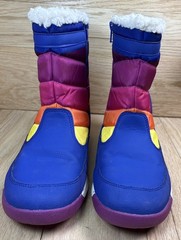 Merrell Women’s Alpine Puffer Winter Waterproof Rainbow Snow Boots Sz 7 Runs Big