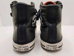 Converse Chuck Taylor All Star | Olive Green. Leather. Side Zip | Junior Sz 2