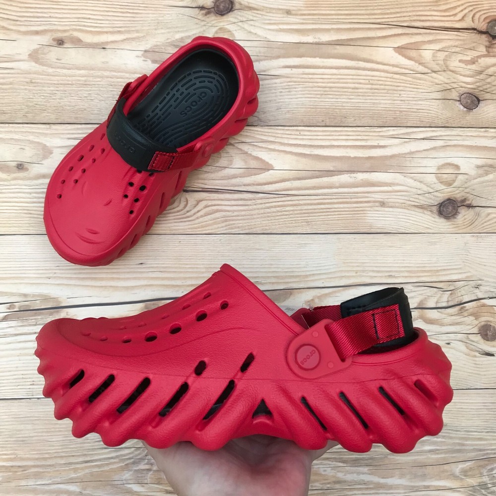 Crocs Echo Clog Red & Black Select-a-Size