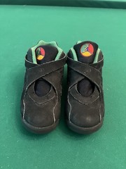 Jordan 8 Retro Tinker Air Raid TD Toddler Size 10c Black Shoe Sneaker 305360-004
