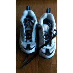 Heelys Athletic Roller Shoes 9120 White/Black/Light Blue Size 1 Youth NO WHEELS