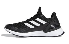 Adidas Rapidarun J Comfortable Low top Kids Running Shoes Black White EF9242