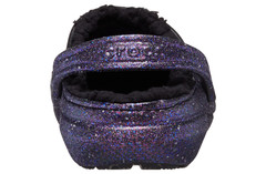 Crocs Classic Clog Space Glitter Lined ✨ 210764-0C4 GLOW IN DARK ✨Kids J2