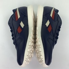 Reebok Classic Leather Navy Blue / Red/ White Kids Size 4.5