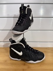 NIKE Foamposite PRO (GS) BLACK/WHITE-BLACK [644792 006] US SZ 4Y B40