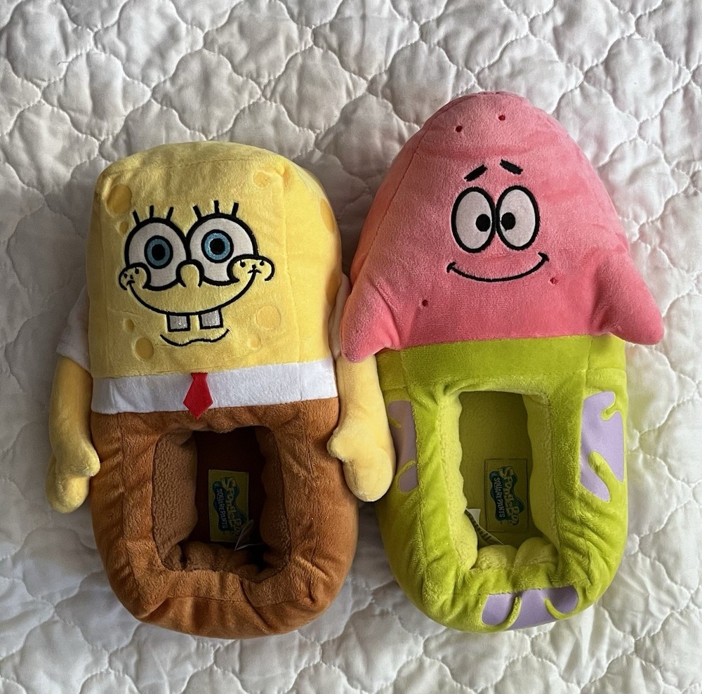 SpongeBob SquarePants Patrick Star Kid or adult Plush Slippers LXL Slip-On.