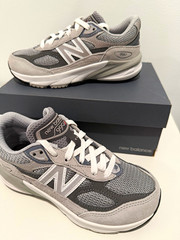 New Balance FuelCell 990v6 Mesh Low Top Sneakers Gray US Kids 13 M PC990GL6