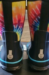 Bogs Stomper Boots Rainbow Tie Dye Neoprene Insulated Waterproof Toddler 8 NIB