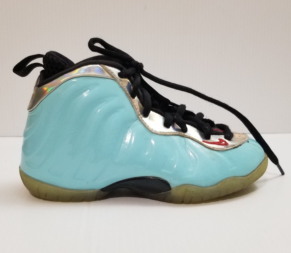 Size 11C Nike Little Posite One „Mixtape“ Foamposite Teal Sneakers DH6491-400