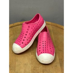 Native Shoes Jefferson Kids Size C13 Pink Slip On Perforated Water Friendly EVA