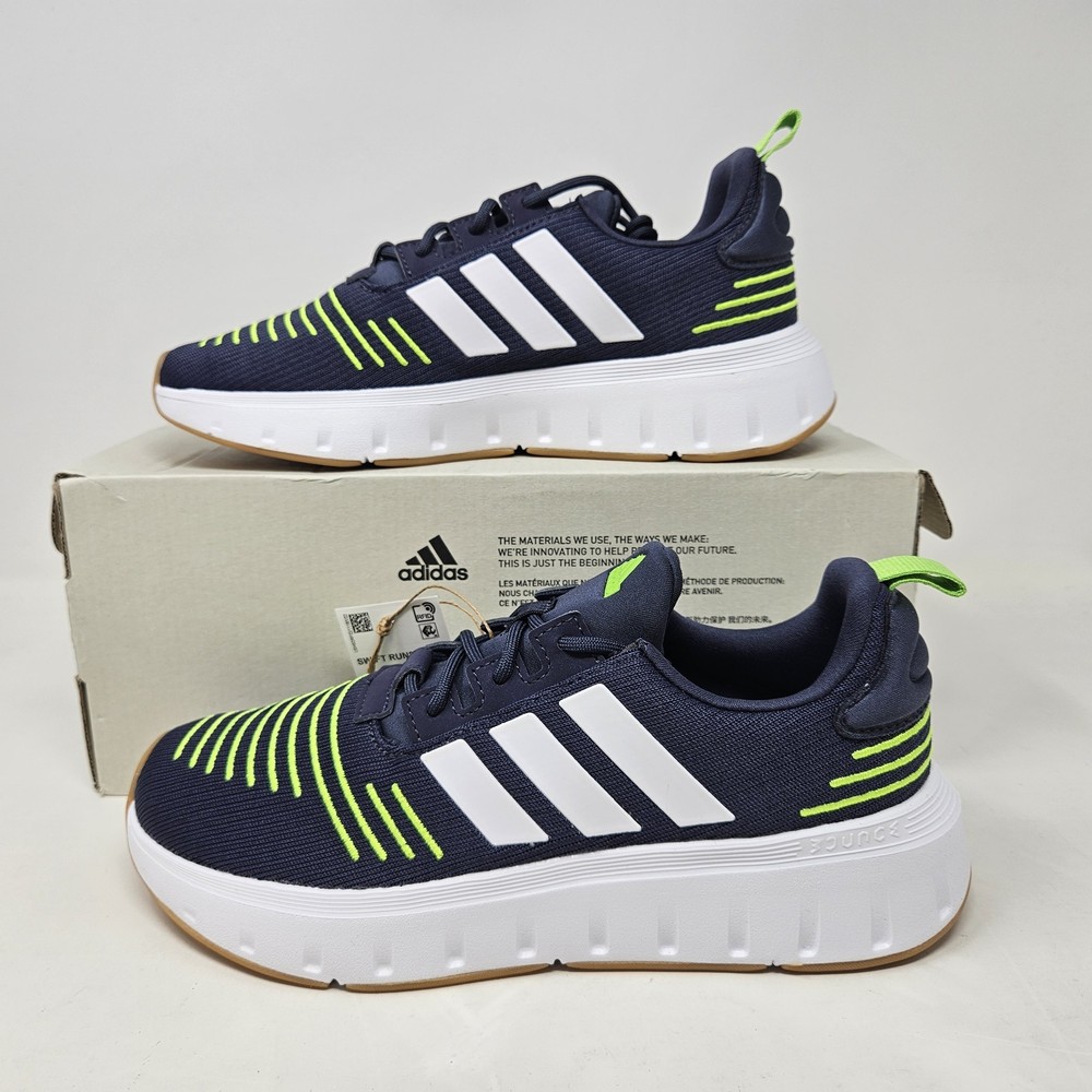 adidas Swift Run 23 J ‚Navy Green‘ Comfort Shoes / ID0707 / Youth 5, Women’s 6
